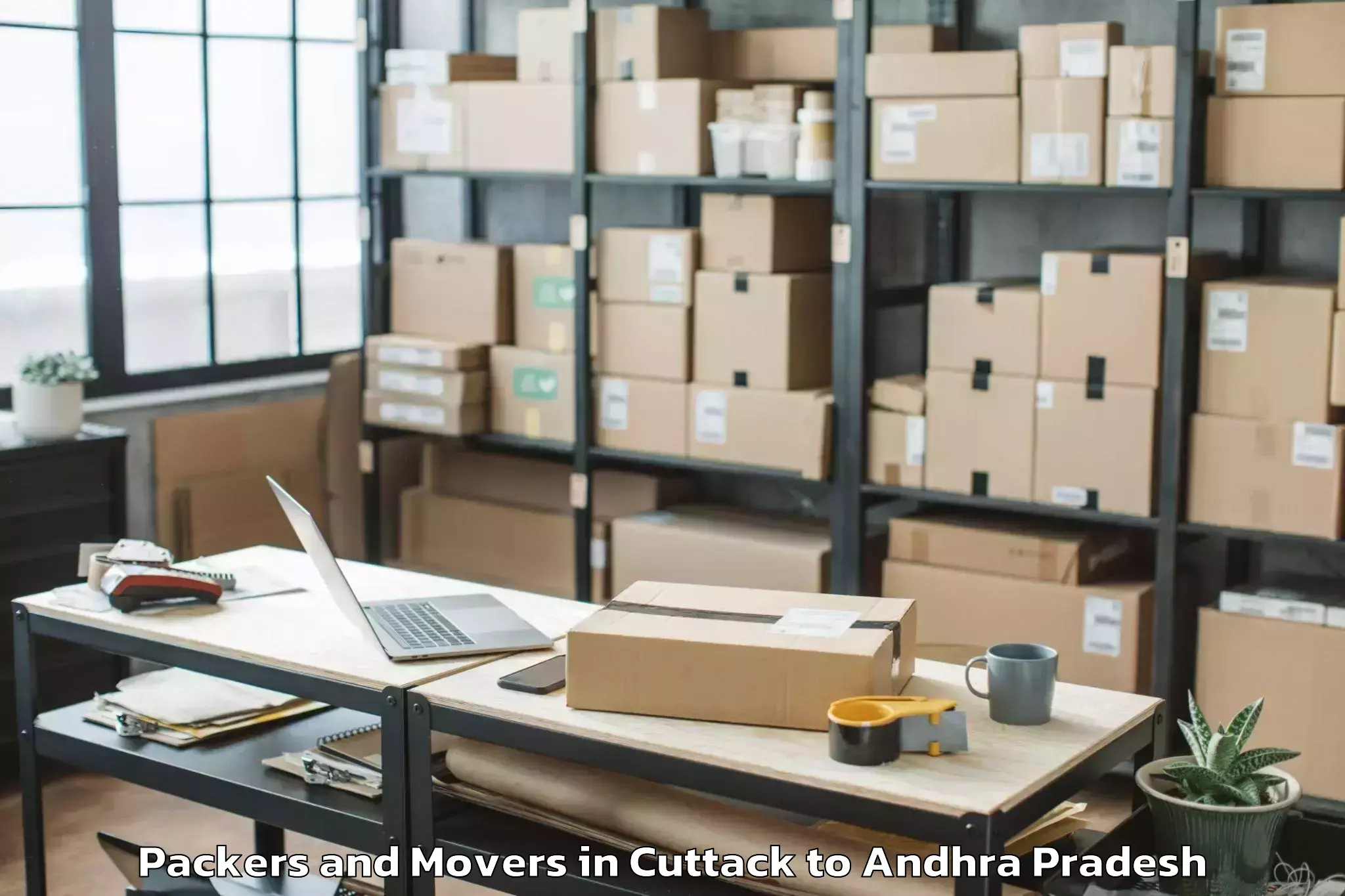 Expert Cuttack to Tadikalapudi Packers And Movers